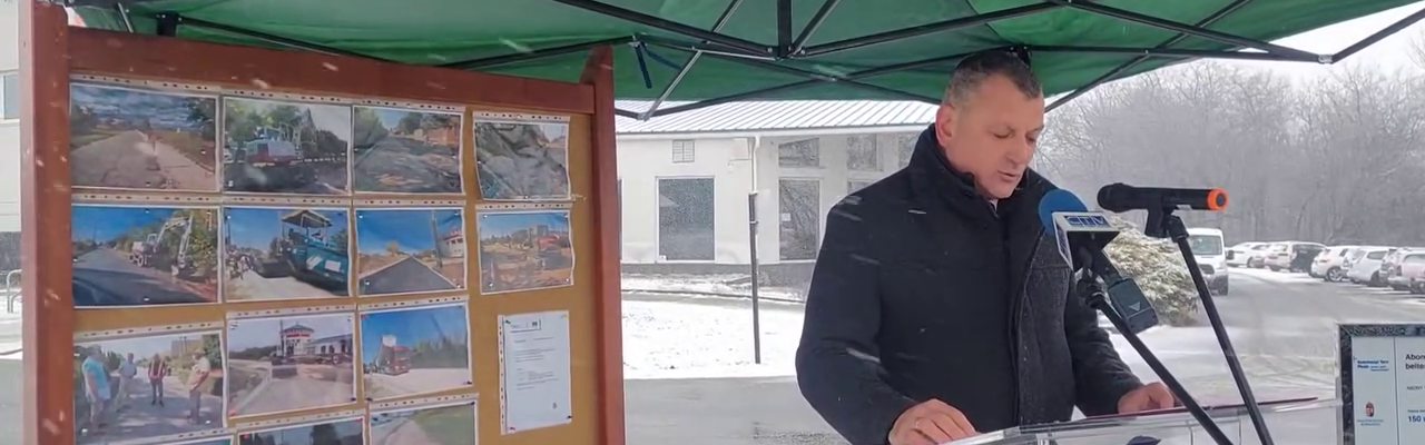 Mária Terézia utca útátadó ünnepsége